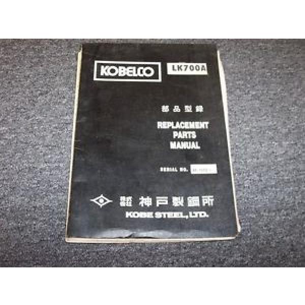 Kobelco LK700A Wheel Loader Original Factory Parts Catalog Manual Guide RF-1558 #1 image