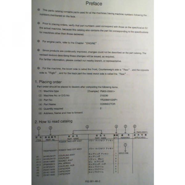 Kobelco SK135SR-1E SK135SRLC-1E Excavator Parts Manual S3YY00010ZE-05 NA 4/05 #7 image