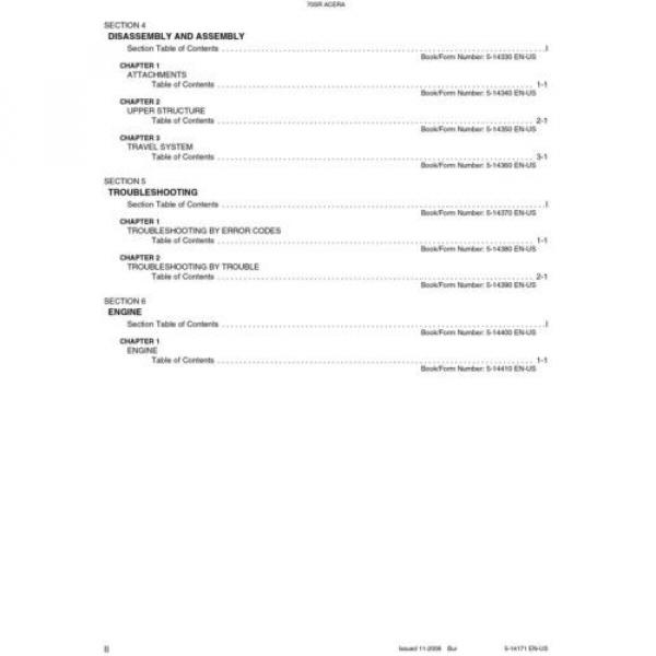 KOBELCO 70SR ACERA TIER 4 COMPACT EXCAVATOR SERVICE SHOP MANUAL #4 image