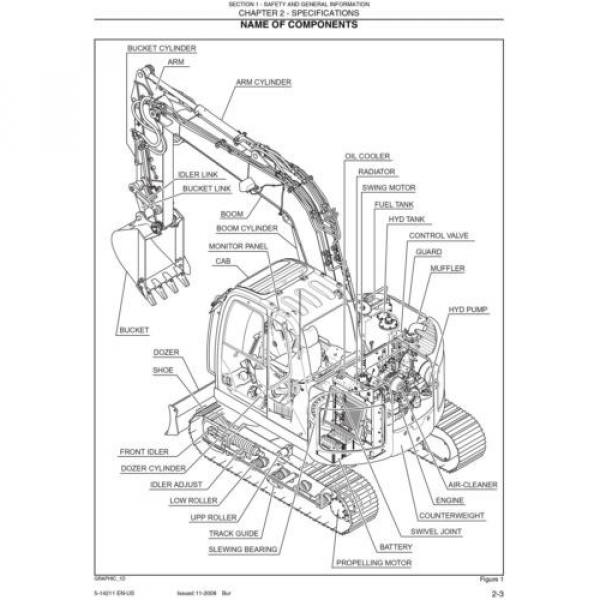 KOBELCO 70SR ACERA TIER 4 COMPACT EXCAVATOR SERVICE SHOP MANUAL #5 image