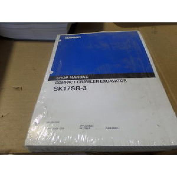 KOBELCO SK17SR-3 EXCAVATOR SHOP / SERVICE MANUAL S/N PU08-05001-- (NEW!) #1 image