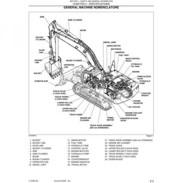 KOBELCO ED195-8 TIER 3 EXCAVATOR DOZER SHOP SERVICE MANUAL #6 image