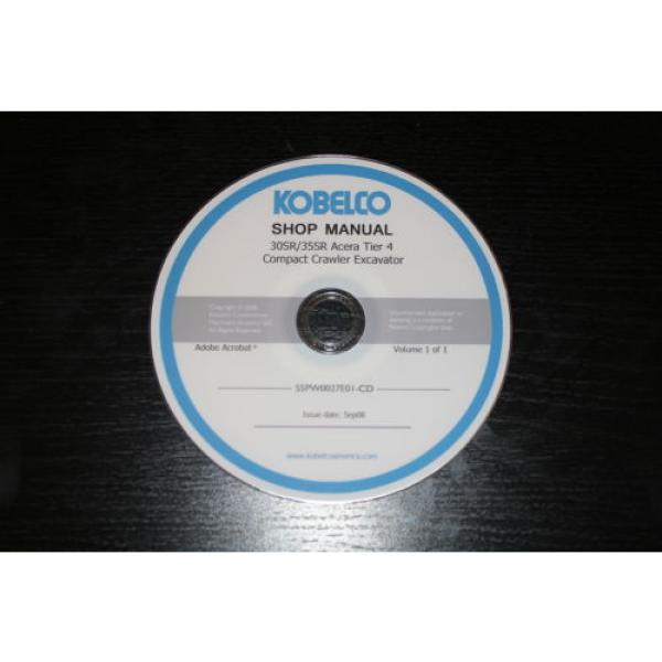 KOBELCO 30SR 35SR ACERA TIER 4COMPACT EXCAVATOR SERVICE SHOP MANUAL #2 image