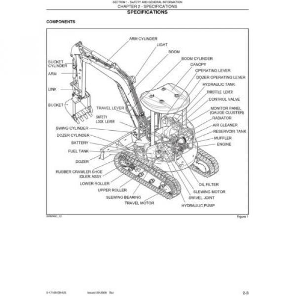 KOBELCO 30SR 35SR ACERA TIER 4COMPACT EXCAVATOR SERVICE SHOP MANUAL #5 image