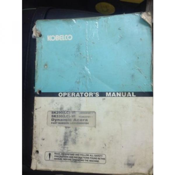 KOBELCO SK290 SK330 LC EXCAVATOR Operation/Maintenance Manual shop operator 1999 #1 image