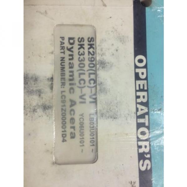 KOBELCO SK290 SK330 LC EXCAVATOR Operation/Maintenance Manual shop operator 1999 #2 image