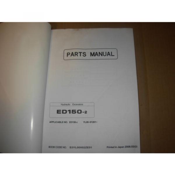Kobelco ED150-2 Excavator Parts Manual , s/n&#039;s YL06-01201-up #2 image