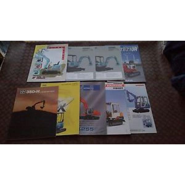 EXCAVATOR DIGGER BROCHURES * JOB LOT * KOBELCO FIAT HITACHI BUCYRUS IHI TAKEUCHI #1 image