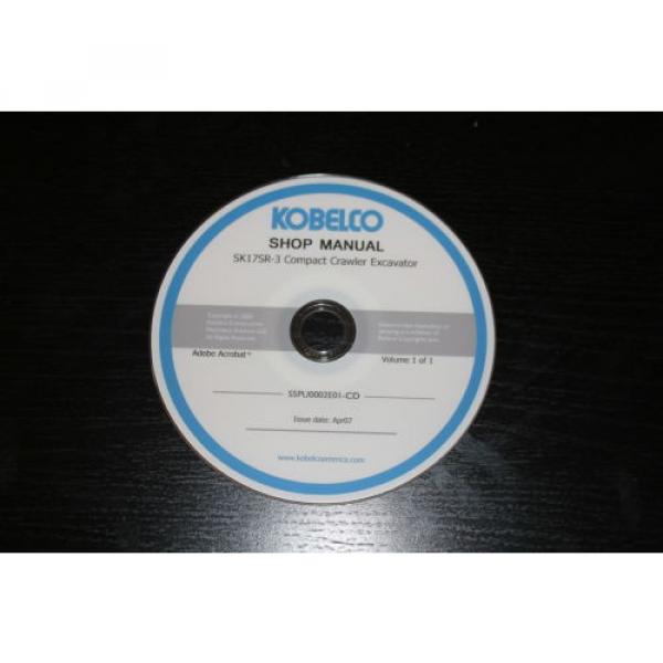 KOBELCO SK17SR-3 COMPACT EXCAVATOR SERVICE SHOP MANUAL #2 image