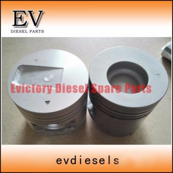 K4N piston and piston ring set+K4N full cylinder head gasket kit for Kobelco #1 image