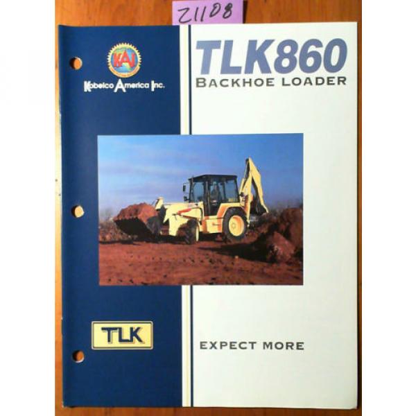 KAI Kobelco Fermec TLK860 Backhoe Loader Brochure TLK860-01 USA #1 image