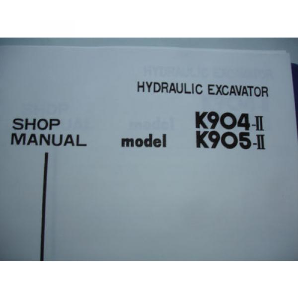 Kobelco K904 904 K905 Isuzu Engine Excavator SHOP MANUAL PARTS Catalog Service #2 image