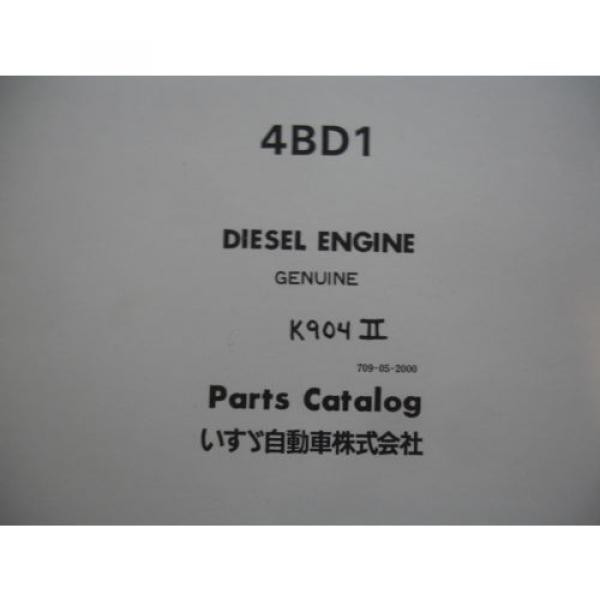 Kobelco K904 904 K905 Isuzu Engine Excavator SHOP MANUAL PARTS Catalog Service #12 image