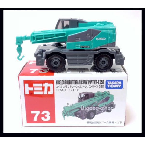 TOMICA #73 KOBELCO ROUGH TERRAIN CRANE PANTHER-X 250 TOMY 1/116 DIECAST CAR #2 image