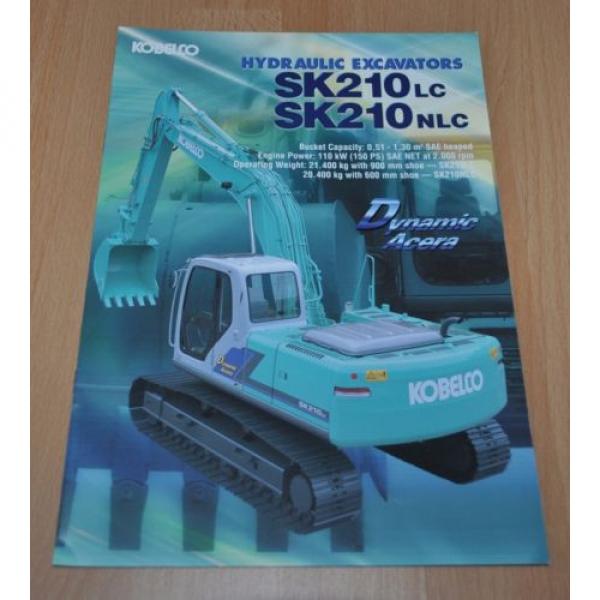 Kobelco SK 210 Excavator Brochure Prospekt #1 image