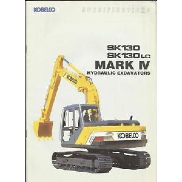 KOBELCO MARK IV SK 210  HYDRAULIC EXCAVATOR CONSTRUCTION TRUCK BROCHURE MID 90&#039;s #1 image