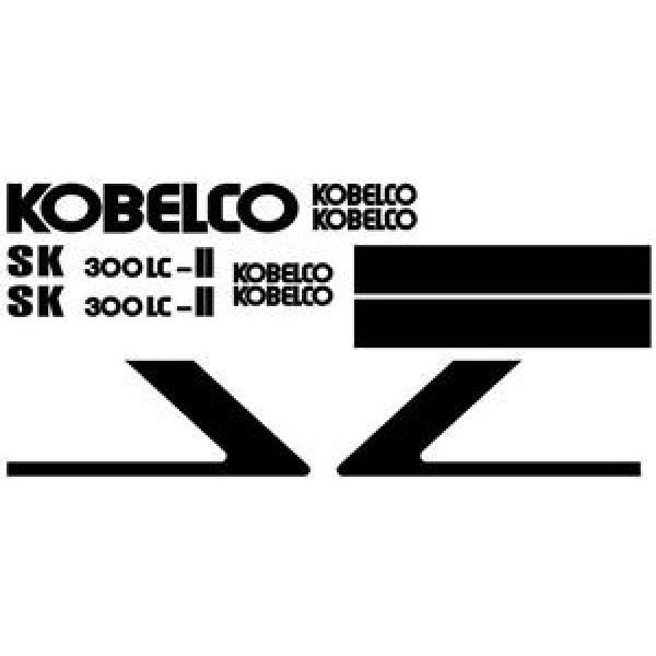 New Kobelco SK 300LC-II Excavator Decal Set with 30&#039; x 2.25&#034; White Stripe #1 image