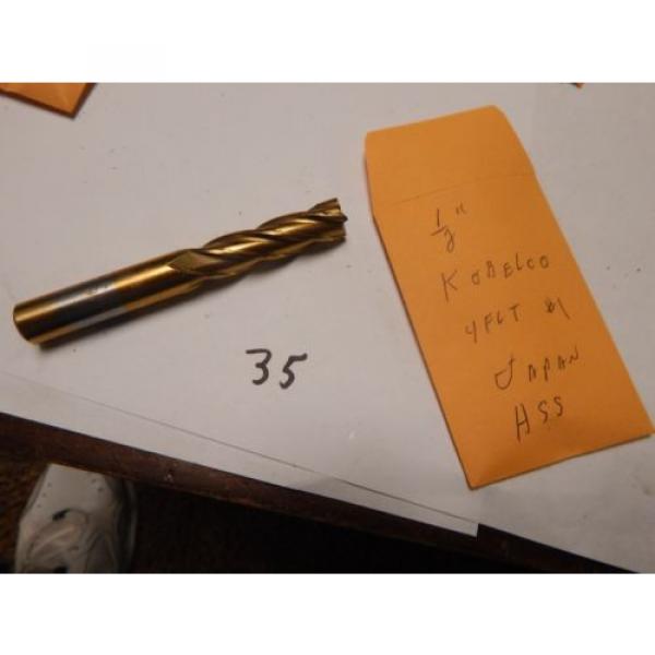 KOBELCO 1/2&#034; 4 Flute Single End Mill Unit #1 #1 image