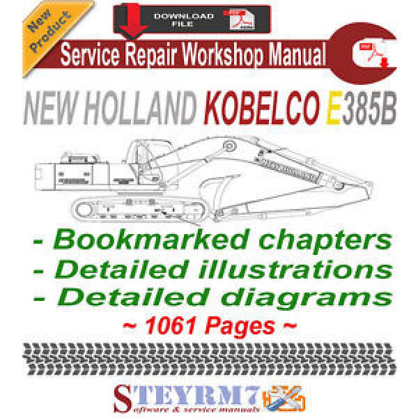New Holland Kobelco E385B Crawler Excavator Workshop Manual #1 image