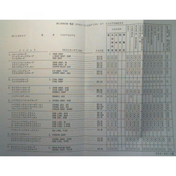 Kobelco LK850-II Wheel Loader S/N RJ-1004- Parts Catalog Manual S3RJ10022 1/89 #6 image