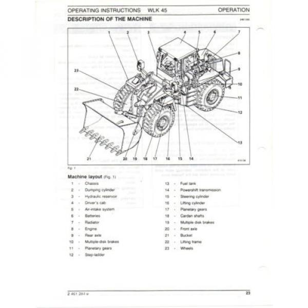 KOBELCO WLK45 Wheel Loader Shop Manual and Operating Instructions repair service #11 image