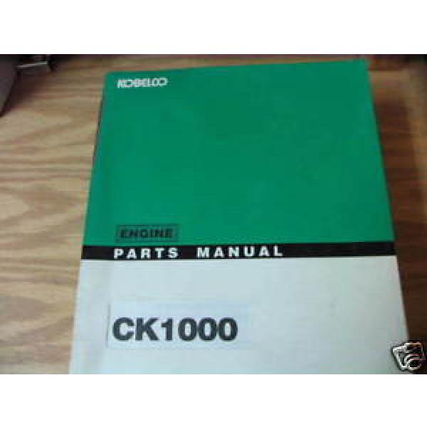 Kobelco CK1000 Engine Parts Manual #1 image