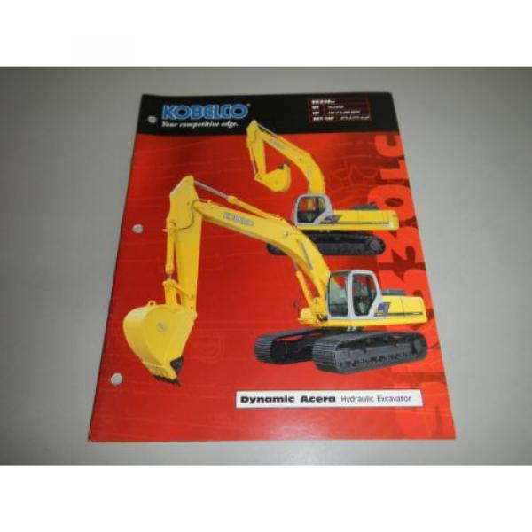 Kobelco SK330LC SK330-LC Hydraulic Excavator Specifications Brochure #1 image