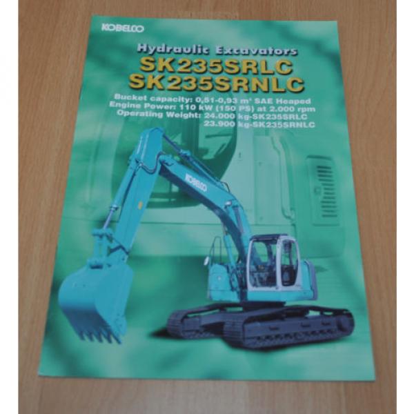 Kobelco SK 235 Excavator Brochure Prospekt #1 image
