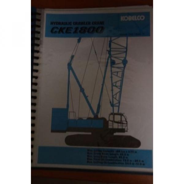 Kobelco CKE1800 Information Manual #1 image