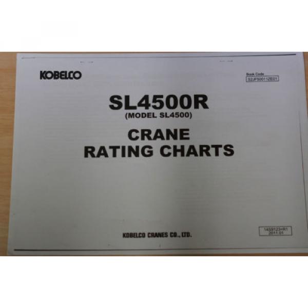 Kobelco SL4500R Crane Rating Chart #1 image
