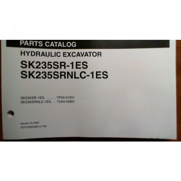 Kobelco SK235SR-1E SK235SRNLC-1ES Optional Attac 2 Piece Boom Parts Manual 10/04 #2 image