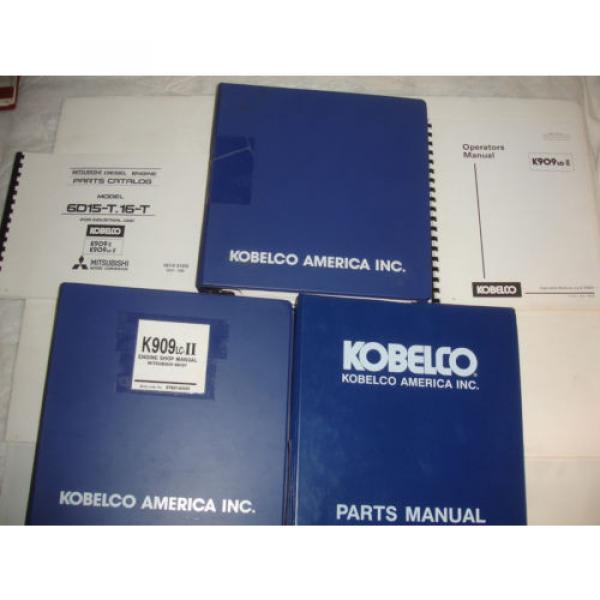 Kobelco K909 K909-II 909LC-II Excavator SHOP MANUAL PARTS Catalog Service Engine #1 image