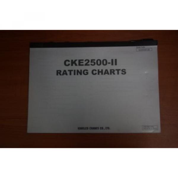 Kobelco CKE2500-II Rating Chart #5 image