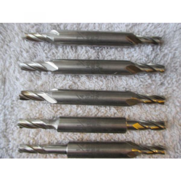 Lot of 11 Double End Mills. Kobelco. 1/16&#034;, 1/4&#034;, 3/8&#034;, and 1/2&#034;. Four Flute #2 image