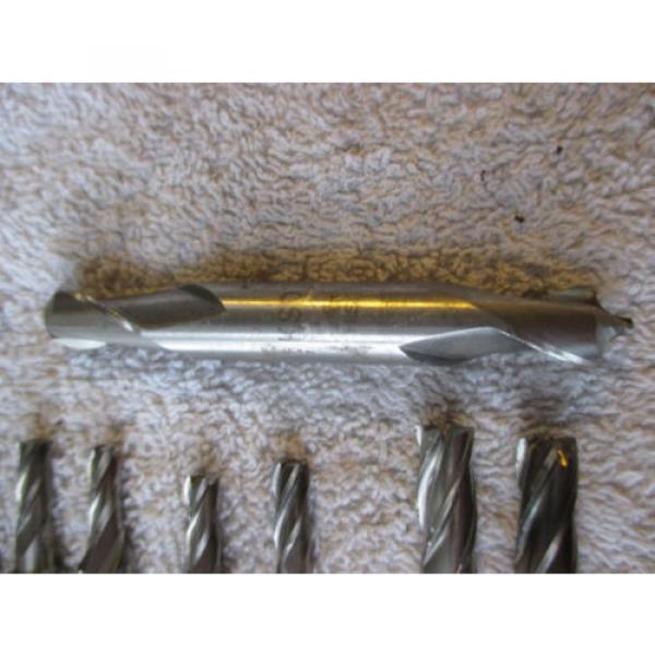 Lot of 11 Double End Mills. Kobelco. 1/16&#034;, 1/4&#034;, 3/8&#034;, and 1/2&#034;. Four Flute #4 image