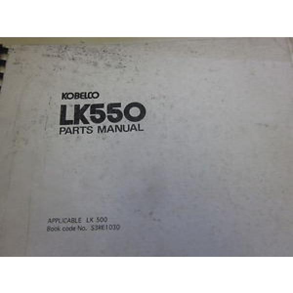 Kobelco LK550-II Wheel Loader Parts Manual #1 image