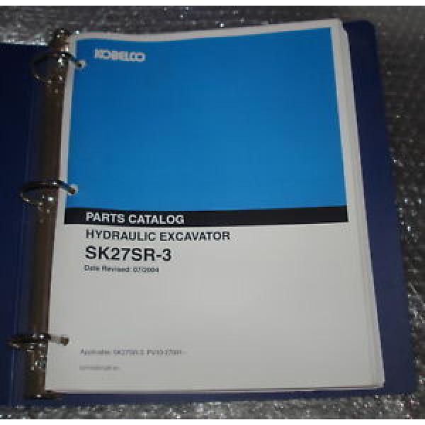 KOBELCO HYDRAULIC EXCAVATOR SK27SR-3 PARTS MANUAL #1 image