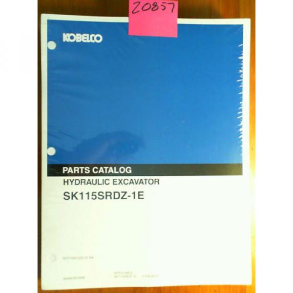 Kobelco SK115SRDZ-1E S/N YY04-06001- Excavator Parts Manual S3YY00015ZE-07 3/06 #1 image