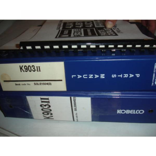 Kobelco K903 K903-II HYD Excavator SHOP MANUAL PARTS &amp; OPERATORS Catalog Service #8 image