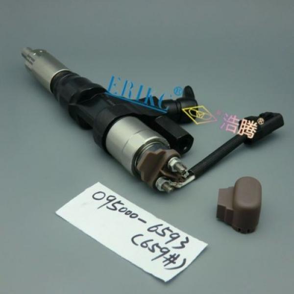 ERIKC Denso Fuel Injector 095000-6593 Hino J08E Kobelco SK330-8 SK350 Excavator #2 image