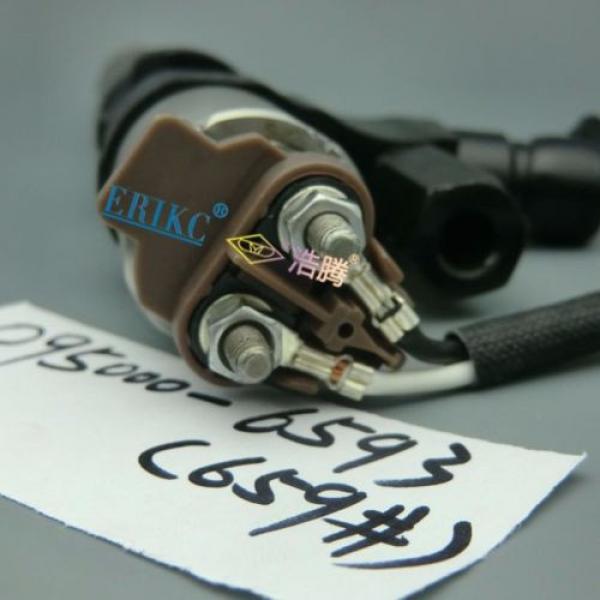 ERIKC Denso Fuel Injector 095000-6593 Hino J08E Kobelco SK330-8 SK350 Excavator #5 image