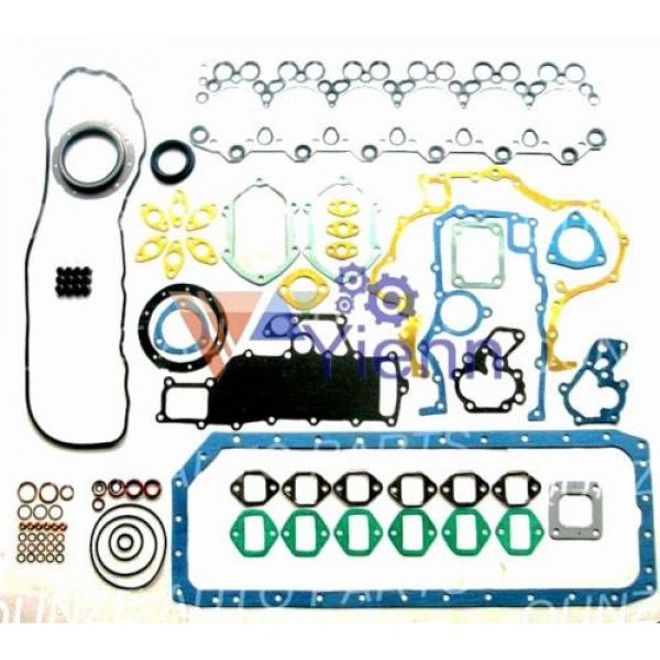 6D34 6D34T overhaul gasket kit for Mitsubishi engine Kato HD820 Kobelco SK230-8E #1 image