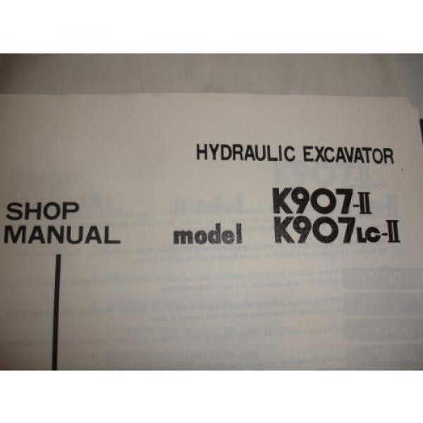 Kobelco K907-II K907LC-II 6D3 6D31-T SHOP MANUAL PARTS OPERATORS Catalog Service #2 image