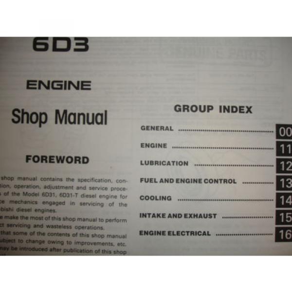 Kobelco K907-II K907LC-II 6D3 6D31-T SHOP MANUAL PARTS OPERATORS Catalog Service #7 image