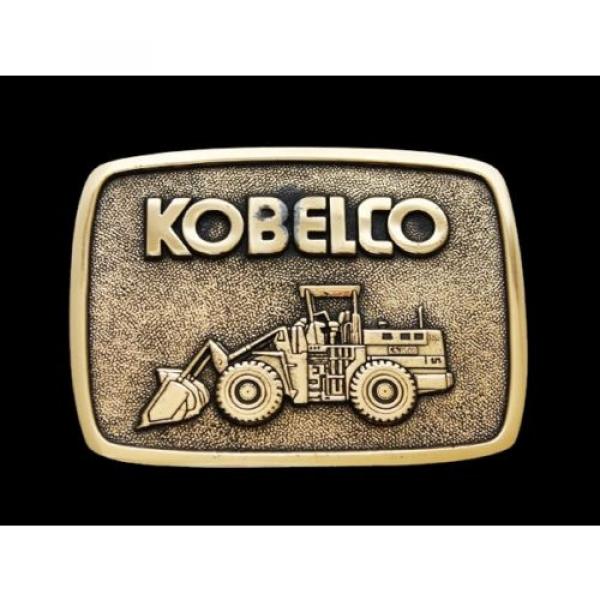 NB17104 VINTAGE 1983 **KOBELCO** (WHEEL LOADER) SOLID BRASS BELT BUCKLE #1 image