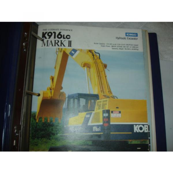 Kobelco K916 K916-II HYD Excavator SHOP MANUAL PARTS &amp; OPERATORS Catalog Service #2 image