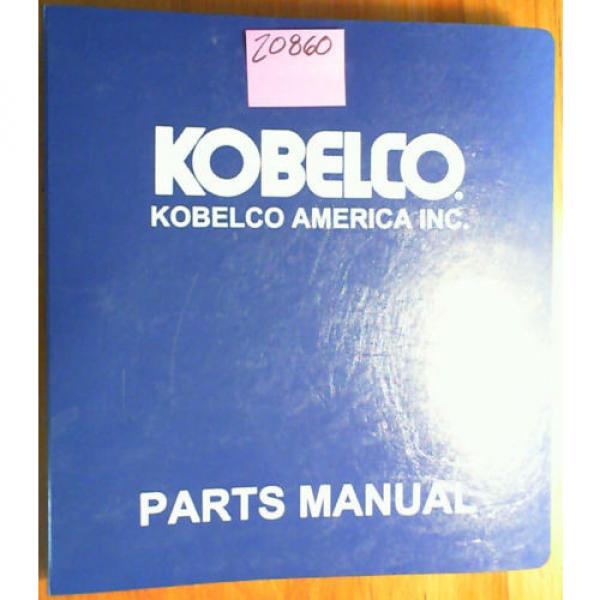 Kobelco SK115SRDZ S/N YY02-3001- Excavator Parts Manual S3YY00007ZE02 #1 image