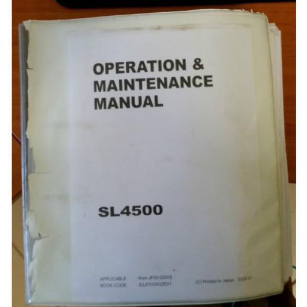 Kobelco SL4500 Operation and Maintenance Manual #1 image