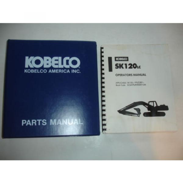 Kobelco SK120 SK120LC Excavator PARTS OPERATORS MANUAL Catalog Service Shop OEM #1 image