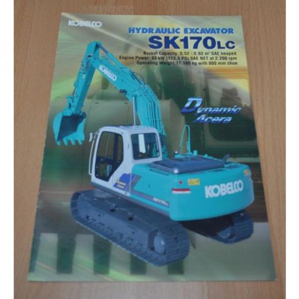 Kobelco SK 170 Excavator Brochure Prospekt #1 image